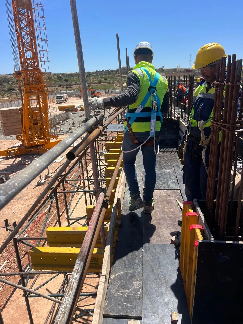 Contrôle d'une ligne de vie, protection contre les chutes — équipement industriel Maroc