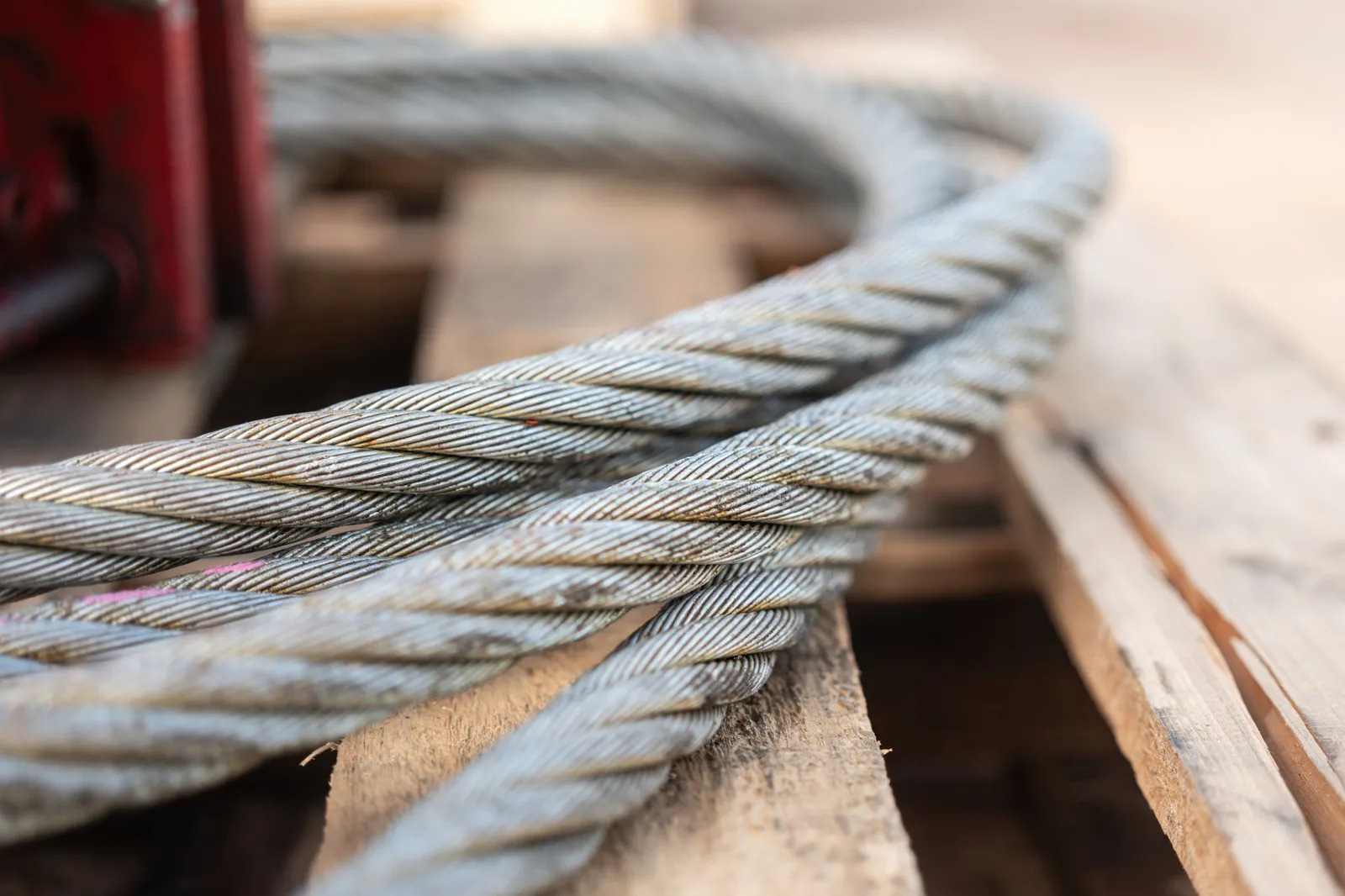 Câble de levage, examen magnéto-inductif — matériel de chantier